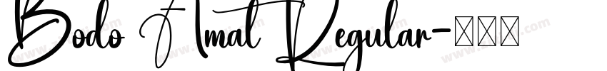 Bodo Amat Regular字体转换
